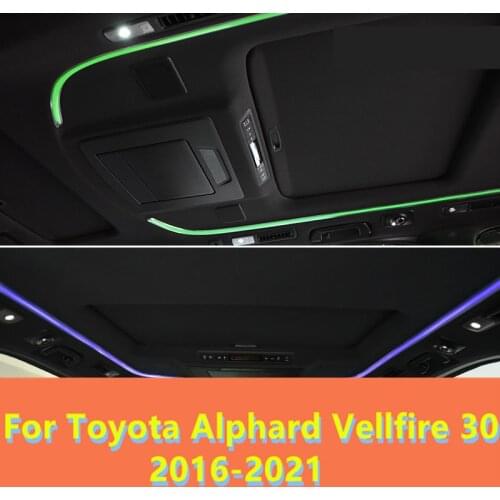 Interior Ambient Lighting Atmosphere Decorative Mild Light Multifunction accessories For Toyota Alphard Vellfire 30 2016-2021