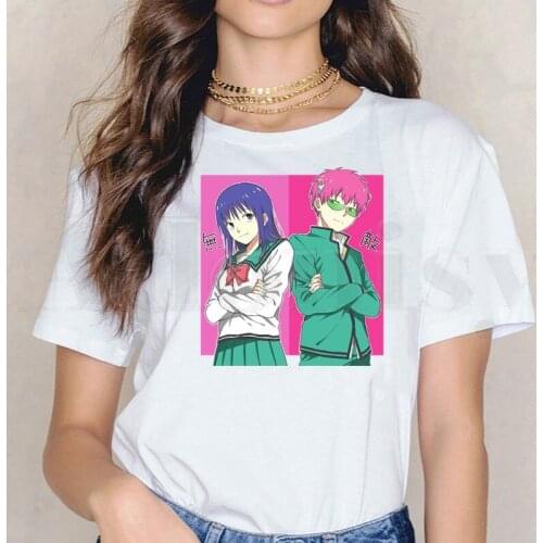 The Disastrous Life Of Saiki K Kusuo No Psi Nan T Shirts Womens T-shirt Short Sleeve Female Tops Tees Harajuku Vogue Vintage