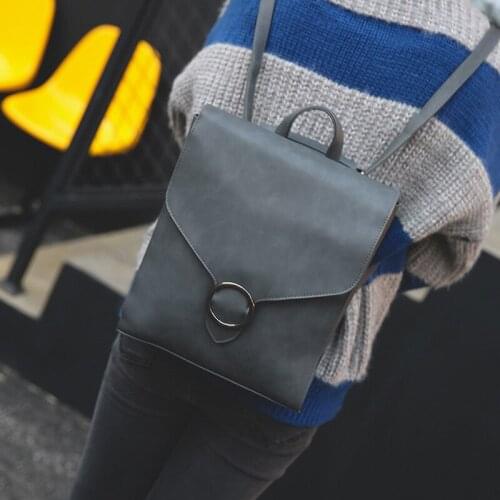 Women New PU Leather Backpack Girls Female High Quality Waterproof Bookbag School Bags For Teenage Girls Travel Bag Rucksack Bag