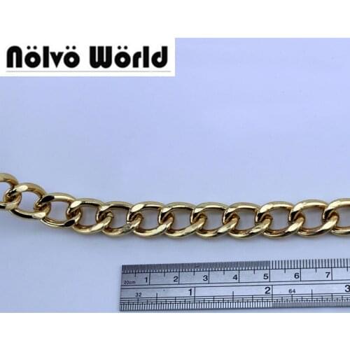 10 meters round ring chain,Gold color bag purse rounden chain,handles bag roller chain