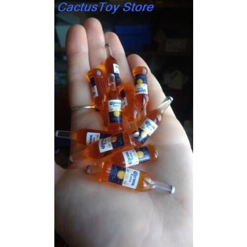 10Pcs 1/12 Dollhouse Miniature Resin Bottle Simulation Wine Bottle Model