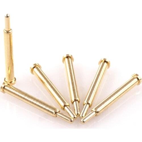 10pcs Spring Loaded Pogo Pin Connector Diameter 2.0 mm x 14.0 mm height SMT / SMD PCB Single Pin 1u 50g force Vertical