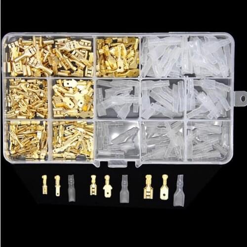 315Pcs Insulated Male Female Wire Connector 2.8/4.8/6.3mm Electrical Wire Crimp Terminals Spade Connectors Assorted Kit