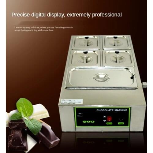 5 Grids Electric Chocolate Melting MachineWater Insulation Heating Chocolate Melting Pot Warmer Melter Top Quality
