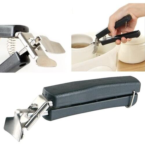 Bowl Spoon Utensil Holder Dish Clamp Pot Pan Gripper Clip Hot Dish Plate Bowl Clip Tongs Silicone Handle Kitchen Tool Supplies