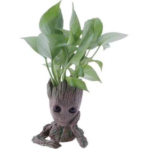 Flower Pot Cute Model Baby Groot Flowerpot Planter Action Figures Tree Man Toy Pen Pot Garden Flower Planter Pot Gifts For Kids