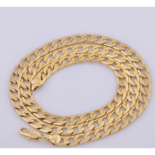 For Men And Women With Golden Wicker Snake, Round Chain Steel Herringbone, Stainless Wheat Link Necklace Of Chain Paima W2T2