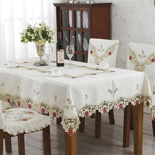 EGW Lace Tablecloths On The Table