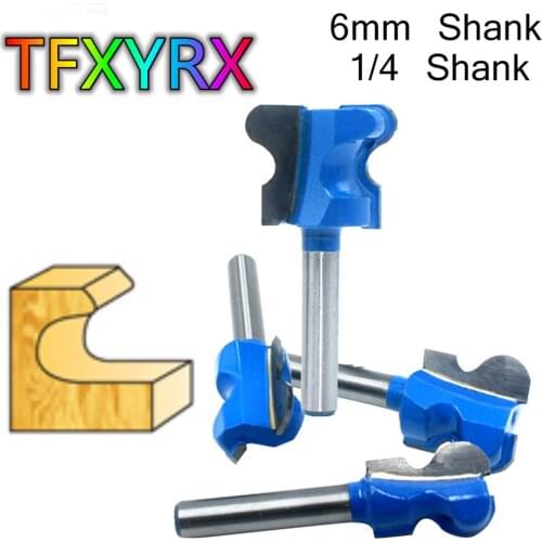 1pc 6mm 1/4inch Shank Double Finger Router Bit Milling Cutter for Wood Industrial Grade Woodworking Tools