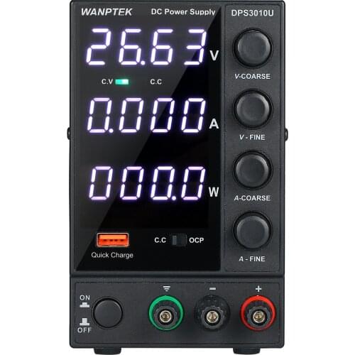 WANPTEK DPS3010U 0-30V 0-10A 300W Switching DC Power Supply 4 Digits Display LED AC 115V/230V 50/60Hz Adjustable Power Supply