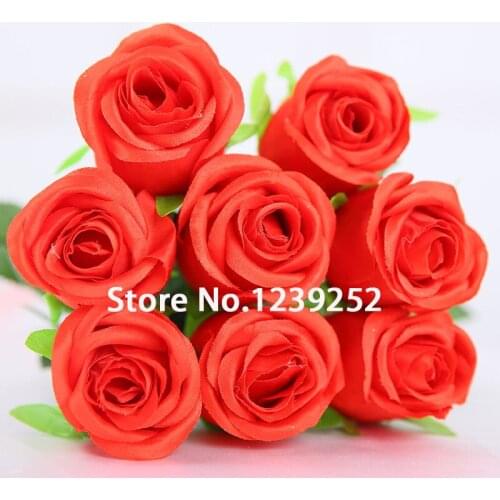 Yoshiko 10PCS Artificial 3D Rose Silk Flowers for Wedding Home Party Banquet Decoration maison diy decor Flowers fake flowers