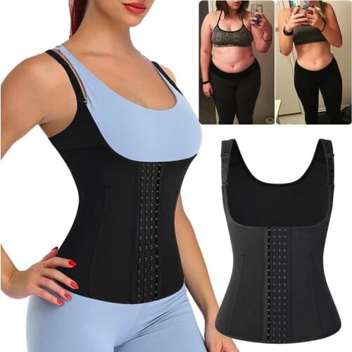 Waist Trainer Corset for Weight Loss Tummy Control Sport Workout Body Shaper Waist Cincher Tank Top Slimming Belt Faja Shapewear