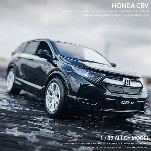 1:32 HONDA CRV SUV Alloy Car Model Die Casts Vehicles Car Model High Simulation Car Model Sound and light Collection Kids Gift