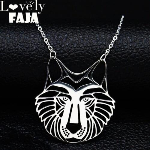 Fashion Mountain Silver Color Necklace for Women Stainless Steel Necklaces & Pendants Jewelry colgante mujer N19689