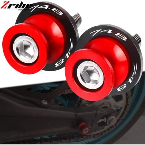 Motorcycle Accessories CNC Aluminum M8 Swingarm Spools Slider Stand Screw For DUCATI 748R 748 S/R 748S 1999-2005 2000 2001 2002