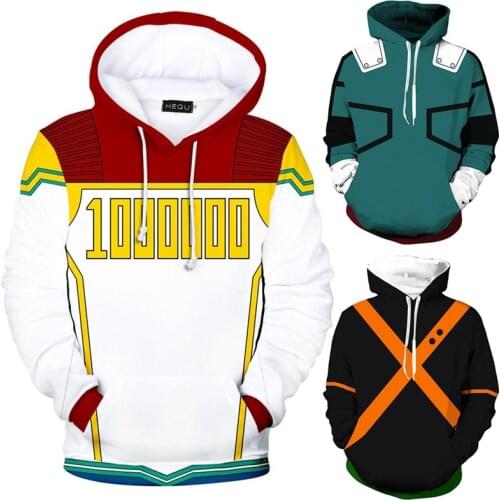 My Hero Academia crop top Mens hoodie Cosplay Costume Boku no Hero Academia Harajuku hooded cropped Sweatshirts