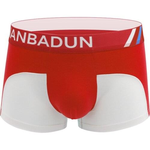 Mens Underwear Cotton U Convex Loose Pants Large Size Mens Boxers Shorts