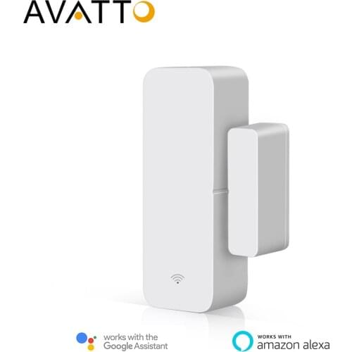 AVATTO Tuya Smart WiFi Door Sensor, Door Open / Closed Detectors Smartlife APP Wifi Window Sensor Work With Alexa Google Home