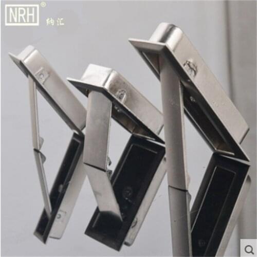 NRH4618 series wardrobe drawer dark handle Invisible metal shoe showcase flip handle Tatami handle Anti collision modern
