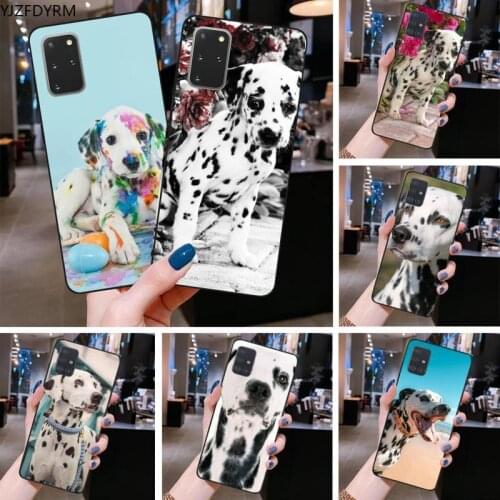 YJZFDYRM Dalmatian Dog Soft Phone Cover for Samsung S20 plus Ultra S6 S7 edge S8 S9 plus S10 5G lite 2020