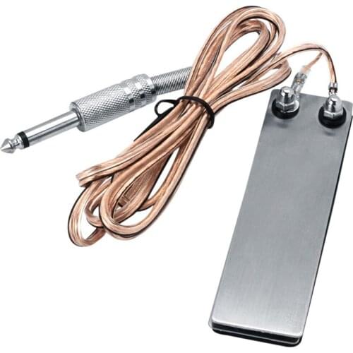1PC Mini Stainless Steel Tattoo Hine Gun Power Supply Foot Pedal Switch Flat High Quality Anti-slip Tattoo Machine Kit Hot Sell