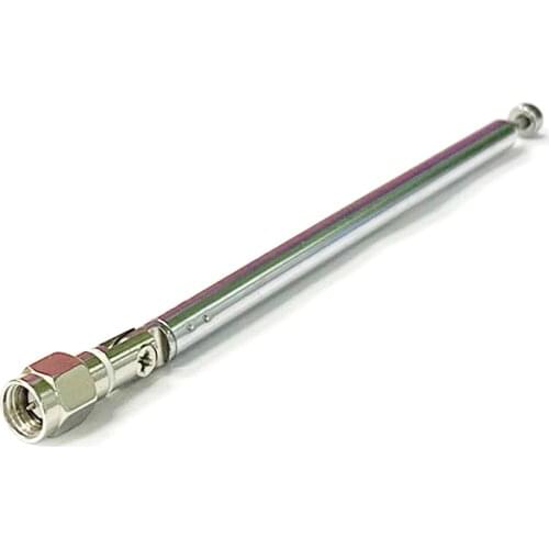 10PC Replacement 132mm 6 Sections Telescopic Antenna SMA male for Radio TV DIY NEW wholesale price