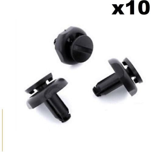 10x 7mm Radiator Cover Clips for Toyota Avensis- Engine Cover Trim Clips