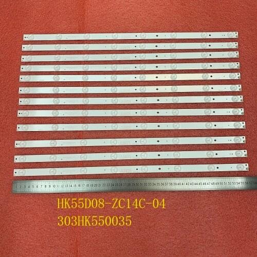 12pcs/set LED Backlight strip for WD55UH4530 U550CV-UMC8A1IV58AA HK55D08-ZC14C-04 303HK550035 ST5461B03-2 JS-RD81366AN-7001
