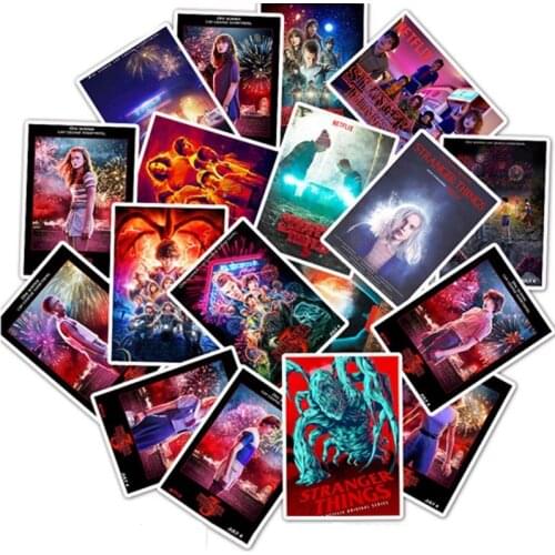 25Pcs Stranger Things Poster Stickers Waterproof DIY for Car Phone Motorcycle Luggage Laptop Decal High quality Printing Gift