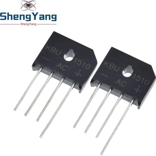 5PCS/lot diode bridge retifica KBU1510 DIP KBU-1510 15A 1000V ponte retificador electronica componentes KBU 1510