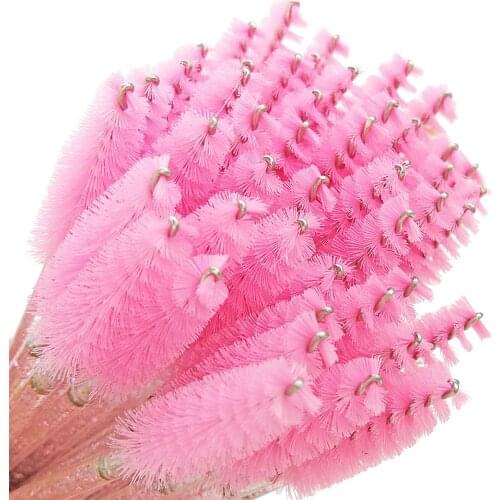 50Pcs /Bag Cosmetic Eyelash Brush Crystal Mascara Wands Applicator Diamond Eyelashes brushes Disposable Make Up brushes Tools