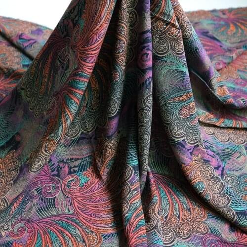 50cm*140cm Retro Viscose Fabric For DIY Sewing Summer Dress Bed Sheet Rayon Patchwork Fabric Embossed