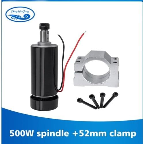 500w CNC Spindle Air Cooling Spindle Motor 500w+220v Power Supply+ER11 Collet Set Spindle 500w For PCB Engraving