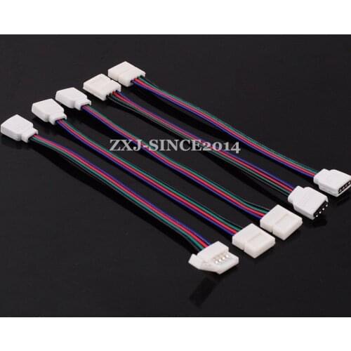 500x 4PIN RGB Connector 4PIN TO Cover For 5050 3528 RGB LED strip Module Light #White