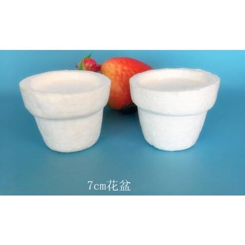8PCS/7cm,Foam Bonsai Base,Solid Polystyren Balls,DIY Craft Garden Flower Materials ,Styrofoam Bonsai Pot