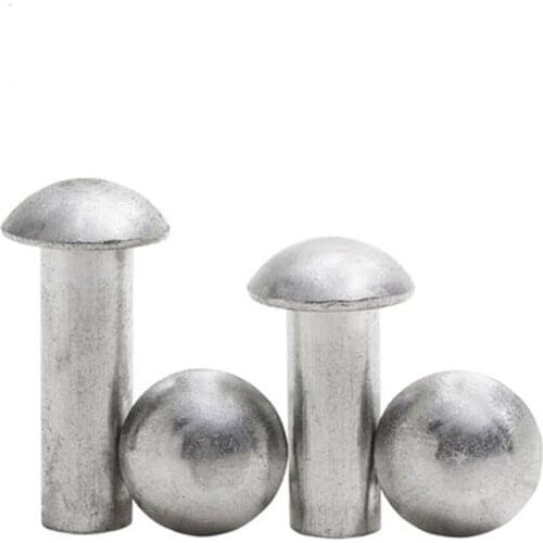 M3 Half Round head Rivet GB867 Aluminum Solid Rivets 4-25mm Length