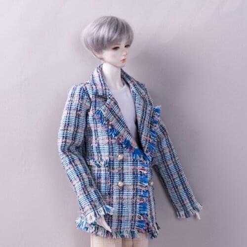 BJD Doll clothes apply to 1-3 1-4 uncle size blue boy fashion suit doll accessories