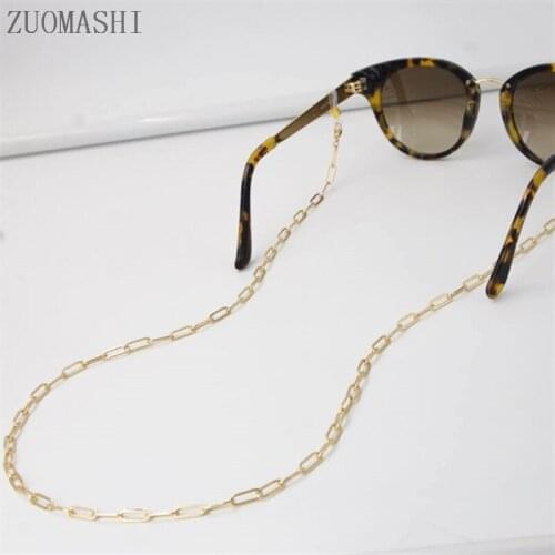 2021 New Fashion Stainless Steel Gold Glasses Link Chain Sunglasses Lanyard Bohemian Eyeglasses Chain Face mask Chain For Women
