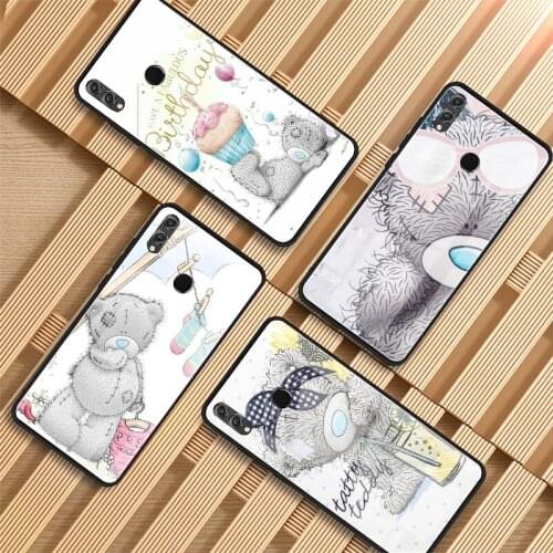 Tatty Teddy Cute bear Tempered Glass Phone Case For Huawei P20 P30 lite P20 P30 PRO MATE20 lite MATE20PRO Honor 10