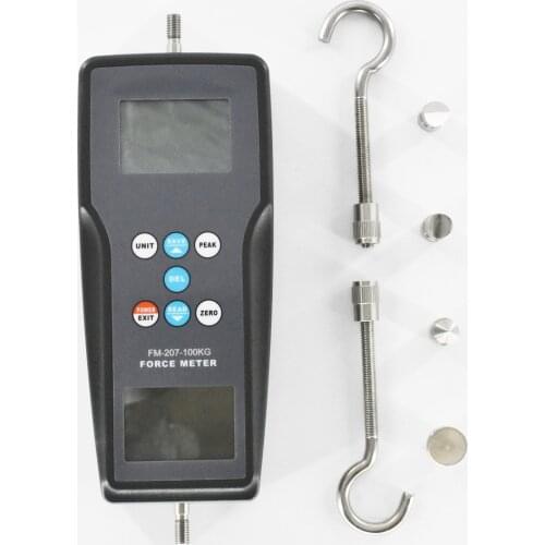 Force Gauge 980N 100kgf 220Lbf Digital Pull and Push Force Tester FM-207-100K dynamometer
