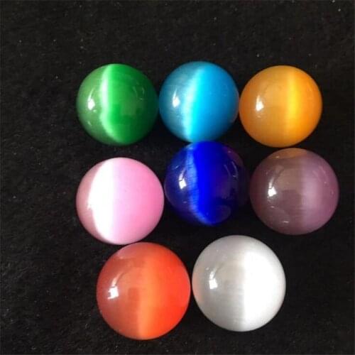 Decoration Cat Eye Ball 25/30/40mm Colorful Crystal ball Magic Sphere Globe Photography Decoration Ball Crystal Craft Gift
