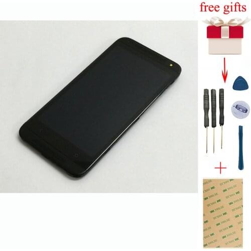For HTC Desire 601 Full Touch Screen Digitizer Sensor Glass + LCD Display Monitor Screen Panel Module Assembly With Frame Bezel