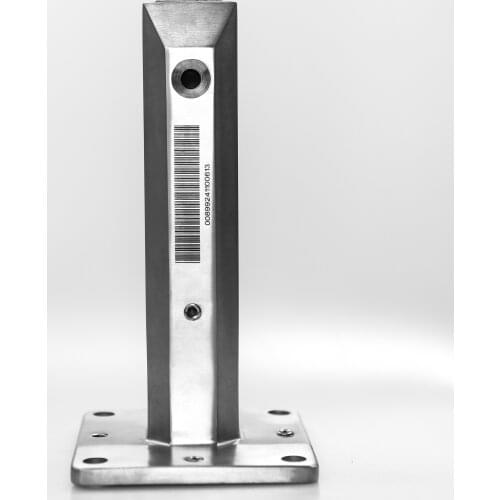 Have In Stock Duplex 2205 Stainless Steel Square Base 240mm Height Glass Spigot