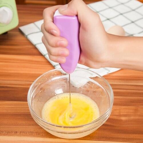 Electric Handle Whisk Milk Stirrer Stainless Steel Coffee Whisk Mixer Treatment Juice Stirrer Kitchen Gadget Baking tools