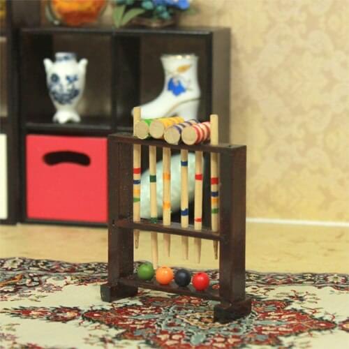 G06-X735 children baby gift Toy 1:12 Dollhouse mini Furniture Miniature rement billiards 1pcs