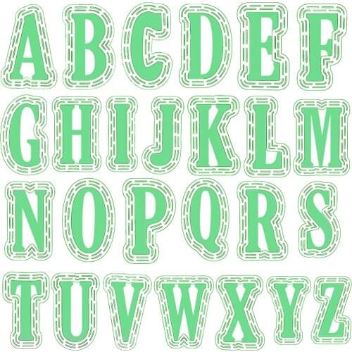 10cm/4inches Large Big Alphabet Letters Metal Cutting Dies with Plastic stencil for Scrapbooking Cards Handcrafts New 2019