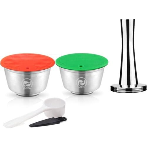 Reusable Coffee Milk Foam Filters For Nescafe Dolce Gusto Refillable Capsule Pod Stainless Steel Plastic Tamper Wholesale