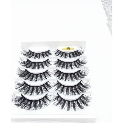 NEW 5 pairs natural false eyelashes fake lashes long makeup 3d mink lashes extension eyelash mink eyelashes for beauty
