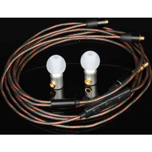 Tiandirenhe New Metal earphone 6mm moving coil type HIFI earphone mmcx plug microphone cable mini cute earpiece