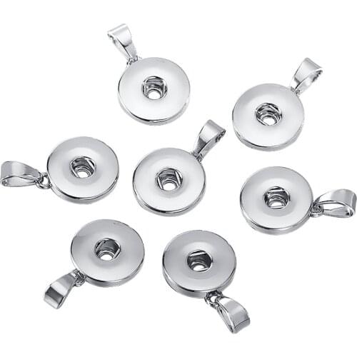 Wholesale Lots 50pcs Snaps Button Pendant Necklaces jewelry Accessories Fit 18mm to 20mm Snaps Charm